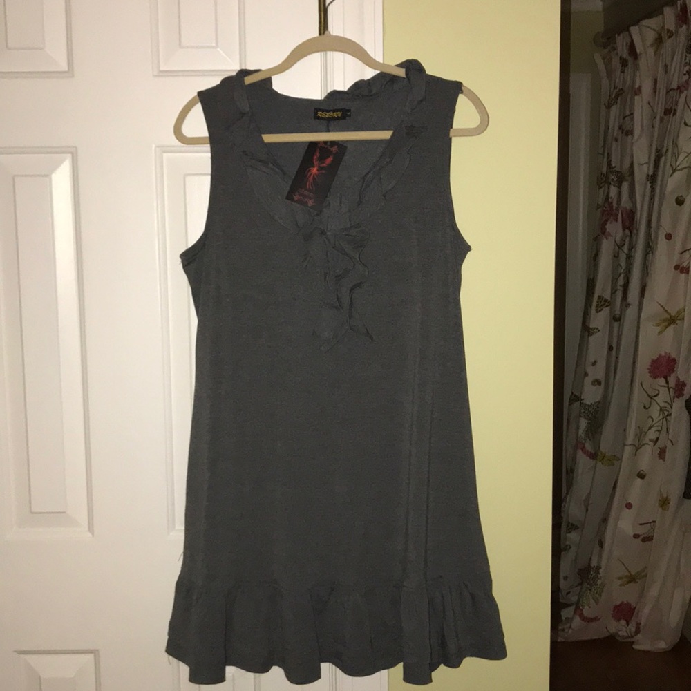 Gray cotton dress